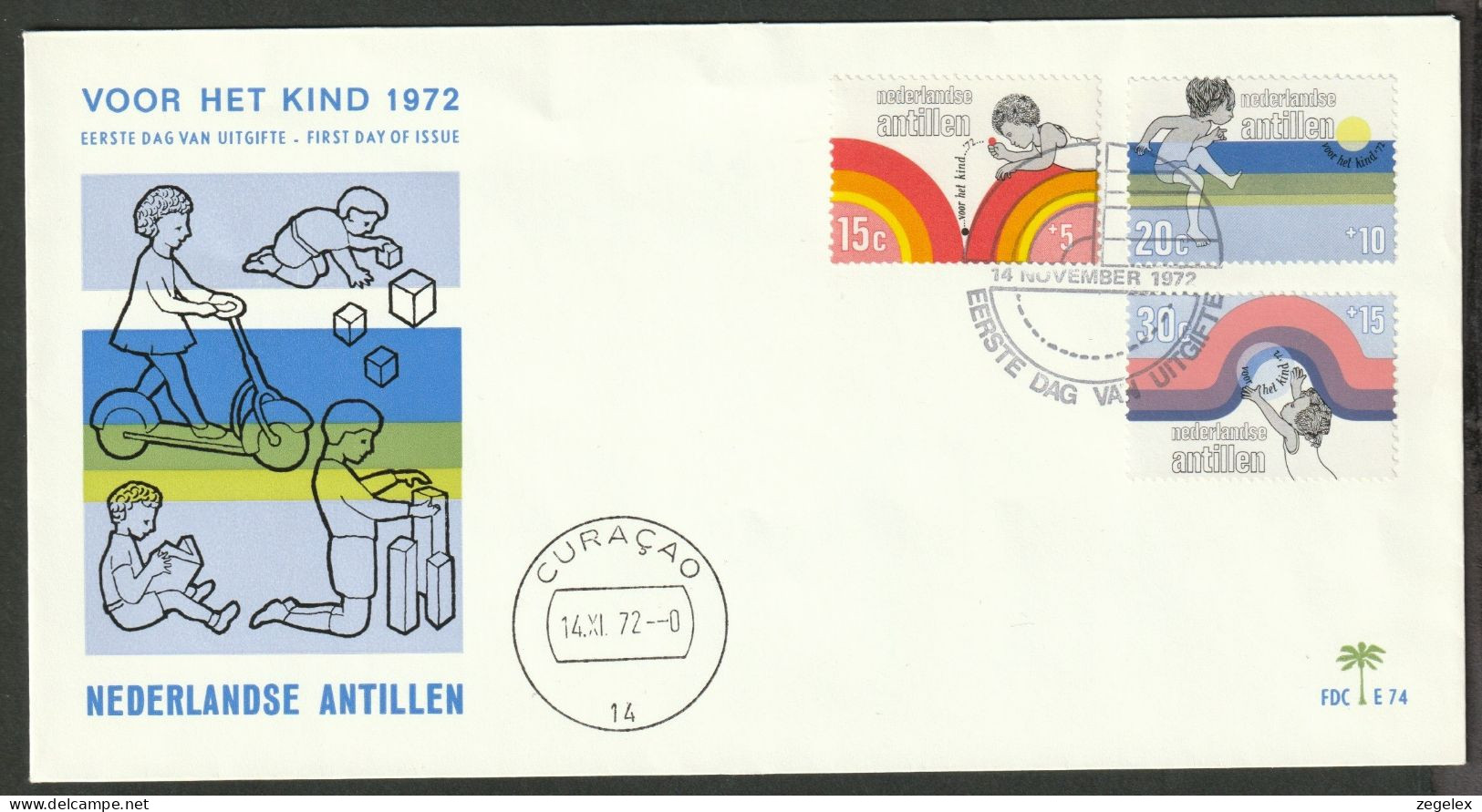 Ned. Antillen 1972 FDC - E74 - Antille