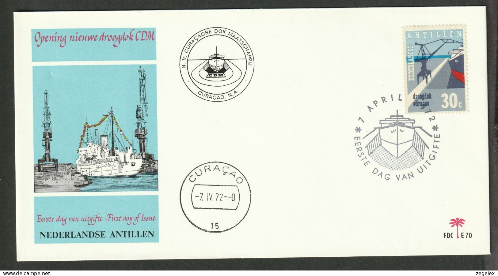 Ned. Antillen 1972 FDC - E70 - Antillas Holandesas