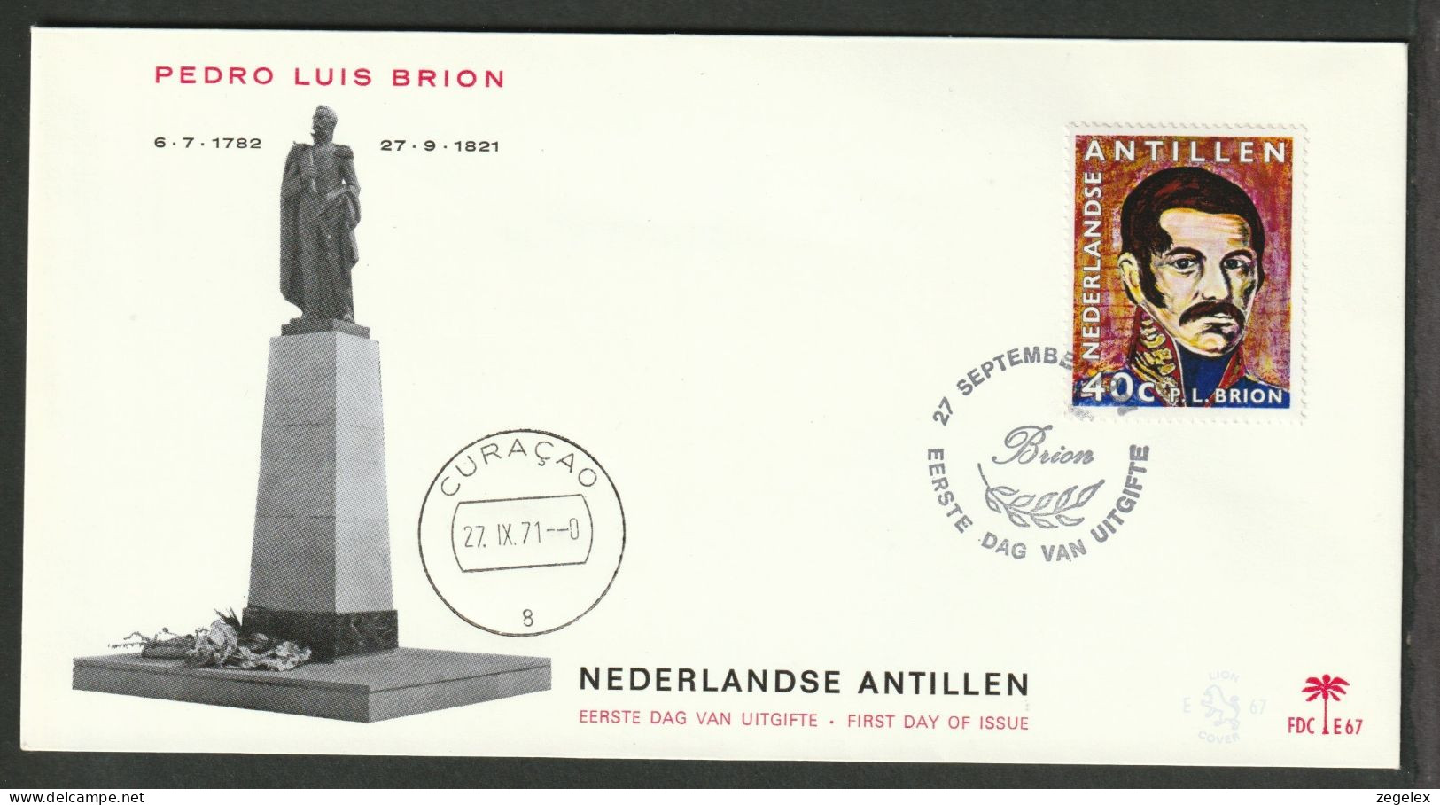 Ned. Antillen 1971 FDC - E67 - Antillas Holandesas