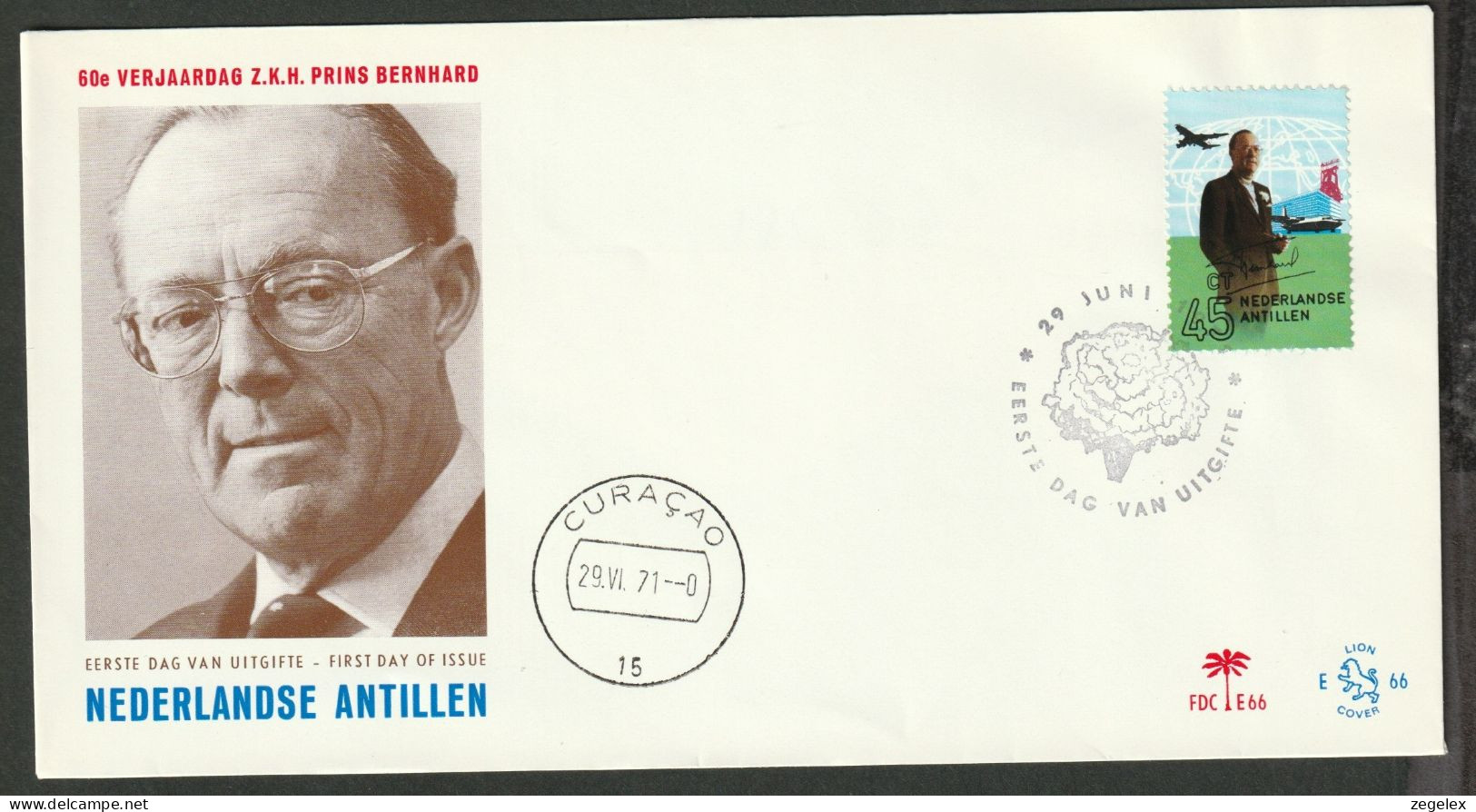 Ned. Antillen 1971 FDC - E66 - West Indies