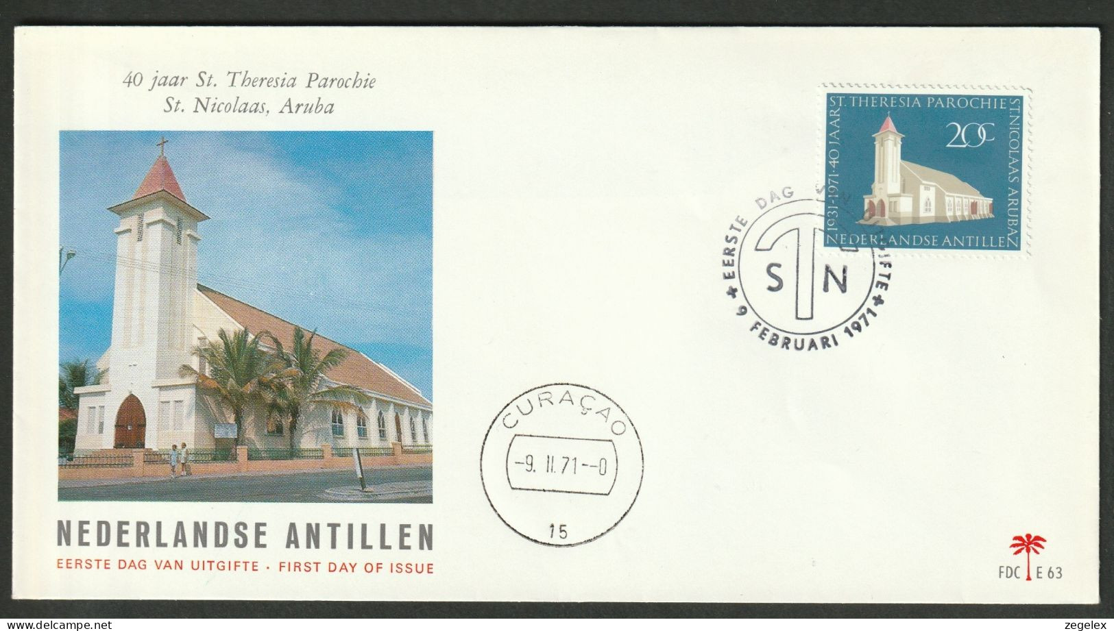 Ned. Antillen 1971 FDC - E63 - Antille