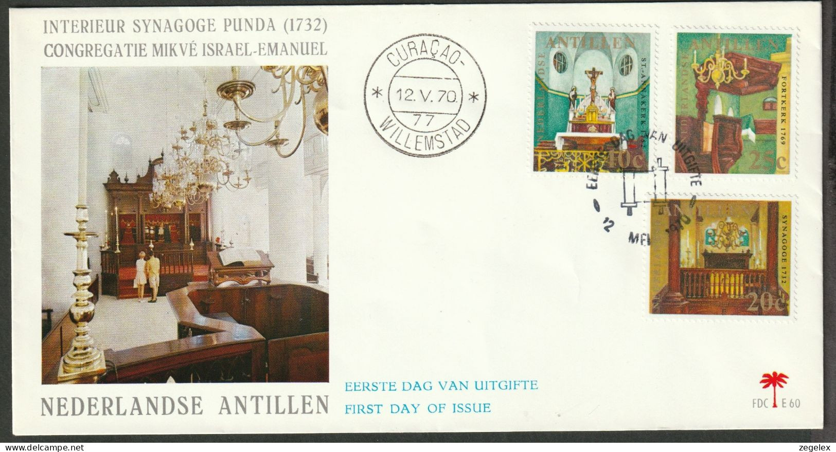 Ned. Antillen 1970 FDC - E60 - West Indies