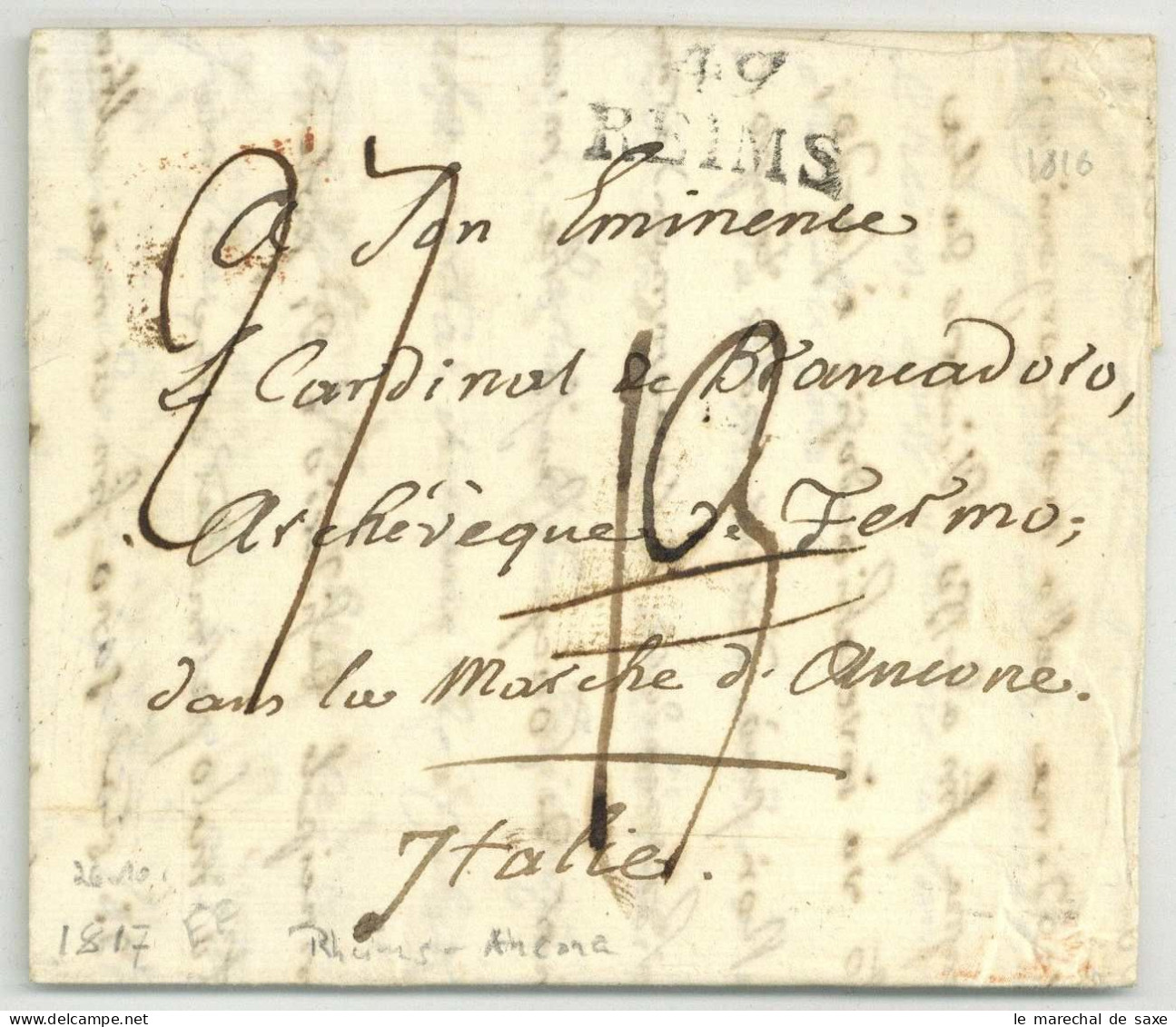 Religion/Literature - Pierre Nicolas Anot (1763-1823) Theologien Chroniqueur De Voyages Autographe Reims 1817 - Personnages Historiques