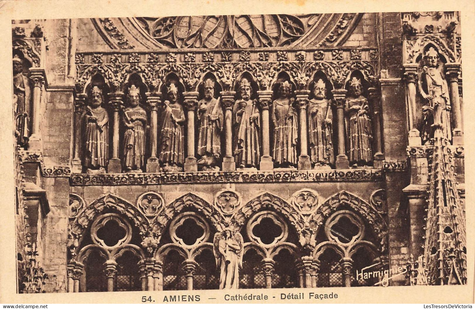 FRANCE - Amiens - Cathédrale - Détail Façade - Carte Postale Ancienne - Amiens