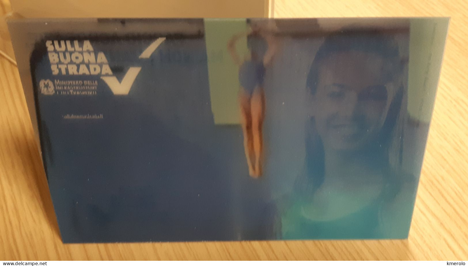 Tania Cagnotto LENTICULAR 3 D Carte Postale - High Diving