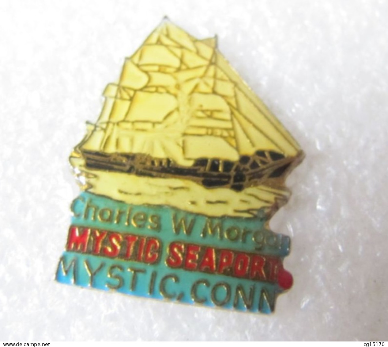 PIN'S  CHARLES W MORGAN  MYSTIC  SEAPORT  MYSTIC CONN  BÂTEAU - Bateaux