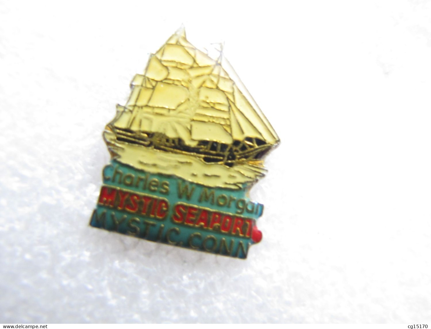 PIN'S  CHARLES W MORGAN  MYSTIC  SEAPORT  MYSTIC CONN  BÂTEAU - Boats