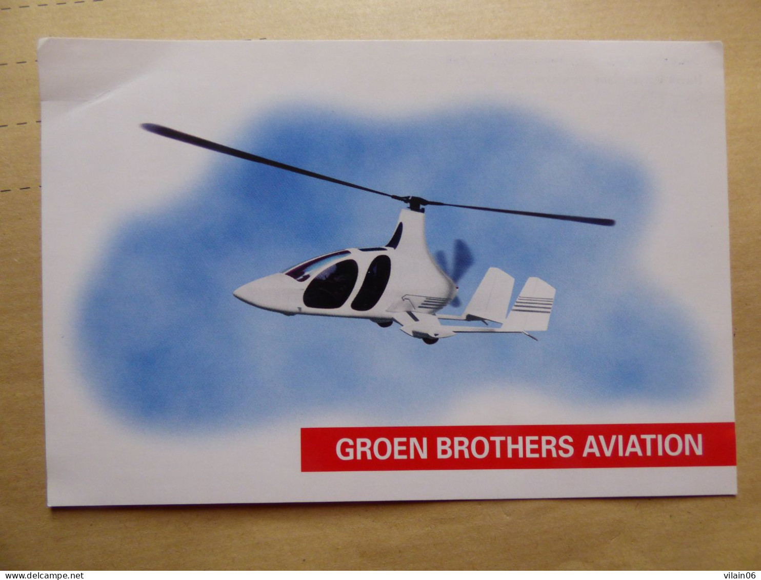 GROEN BROTHERS AVIATION       /   AIRLINES ISSUE / CARTE DE COMPAGNIE - Hubschrauber