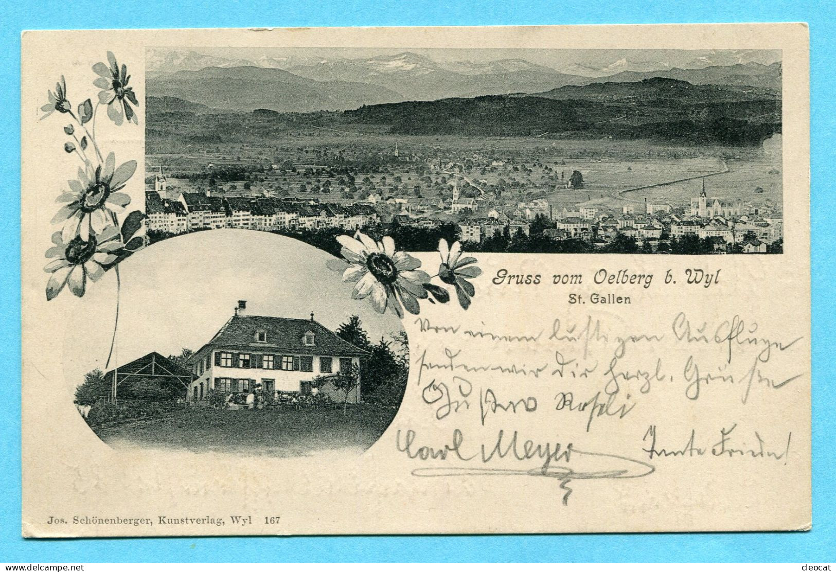 Gruss Vom Oelberg Bei Wyl 1906 - Wil