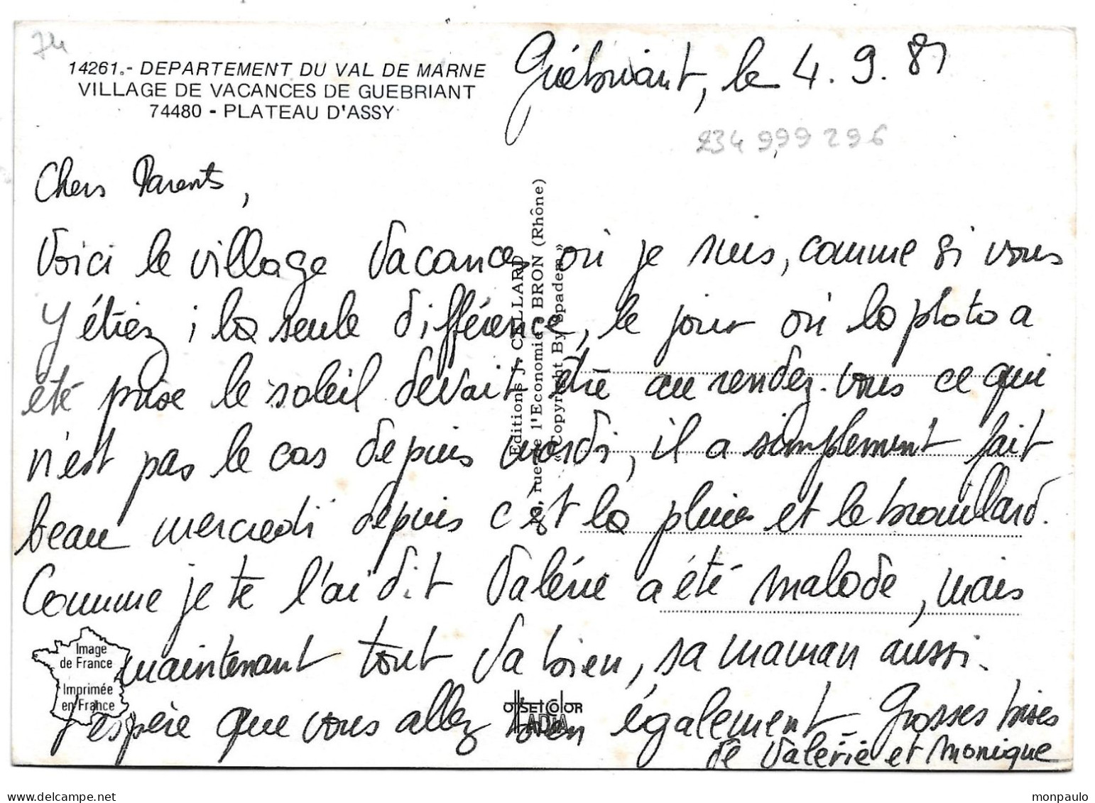 74. CPM. Haute Savoie. Passy. Plateau D'Assy. Village De Vacances De Guébriant (département Du Val De Marne) - Passy