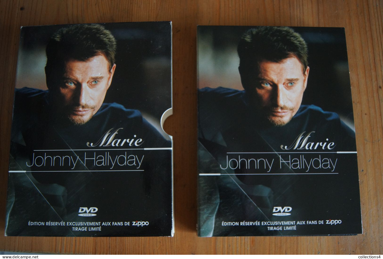 JOHNNY HALLYDAY MARIE EDITION RESERVEE ZIPPO TRES RARE DVD AVEC BRIQUET VALEUR+ SORTIE 2002 - Muziek DVD's