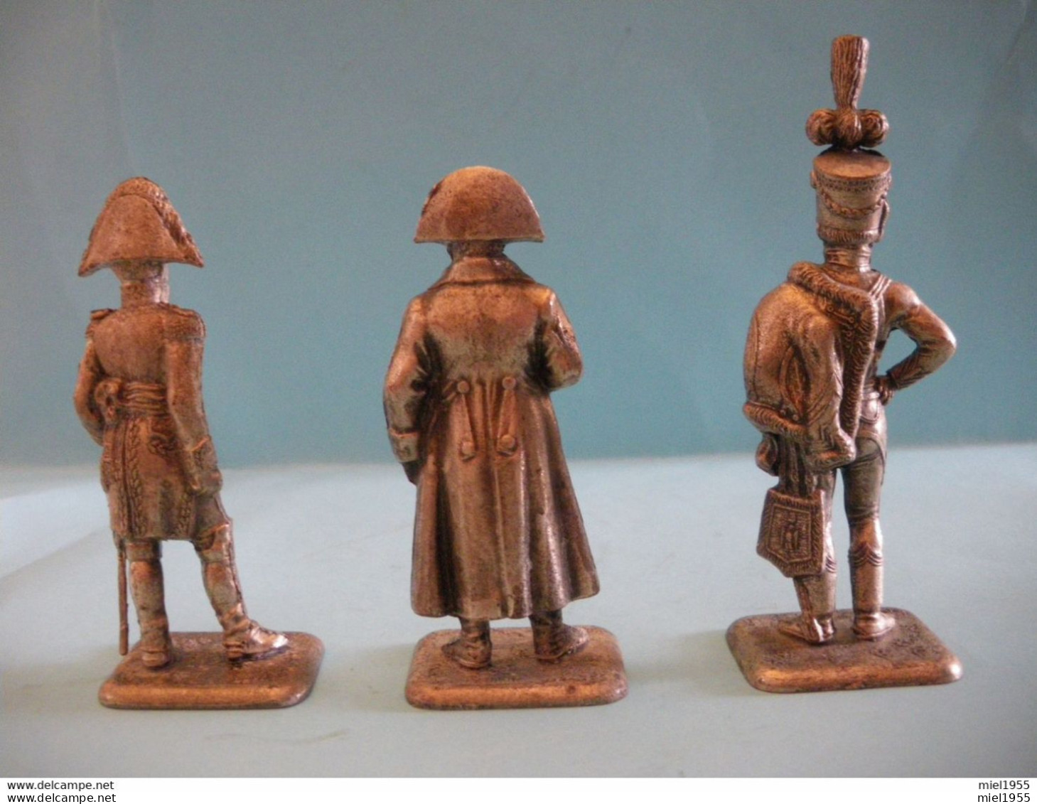 MHSP - Made In France - Lot De 3 Petits Soldats : Napoléon + Davout + Junot (3 Photos) - Militares