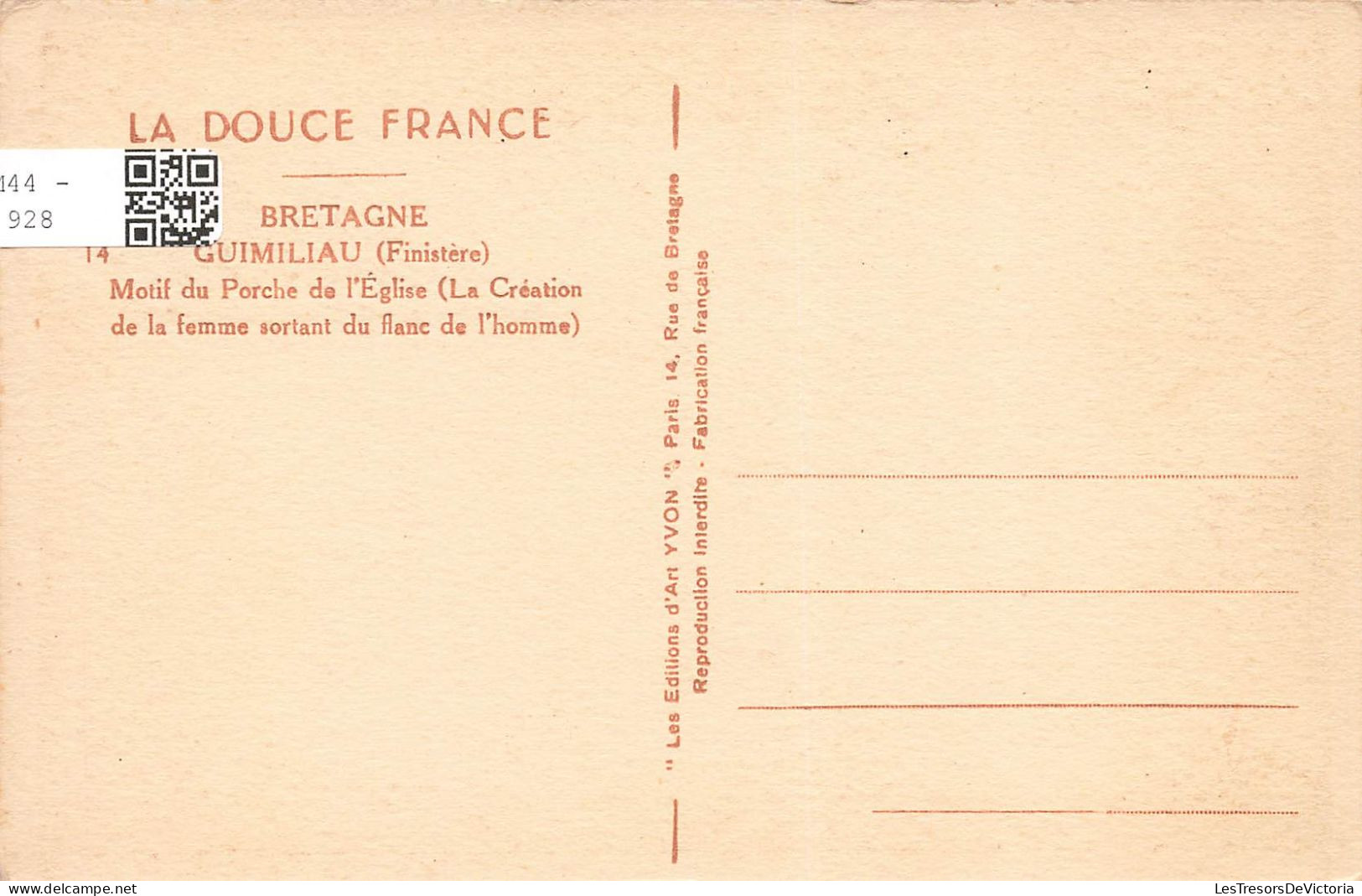 FRANCE - Bretagne - Guimiliau (Finistère) - Motif Du Porche De L'église - Vue Des Sculptures - Carte Postale Ancienne - Guimiliau
