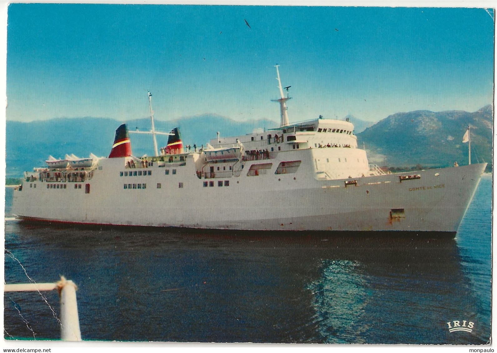 Transport. CPM. Le Comté De Nice. Car-Ferry De La Compagnie Générale Transatlantique. Corse (bateaux, Paquebots) - Ferries