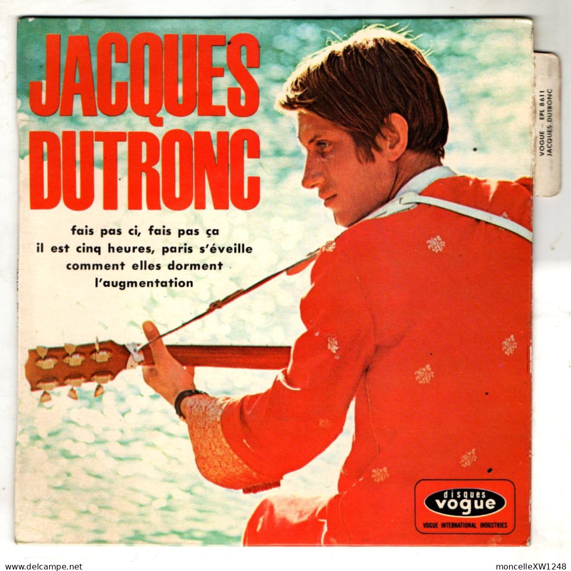 Jacques Dutronc - 45 T EP Il Est Cinq Heures... (1968 - Languette) - 45 T - Maxi-Single