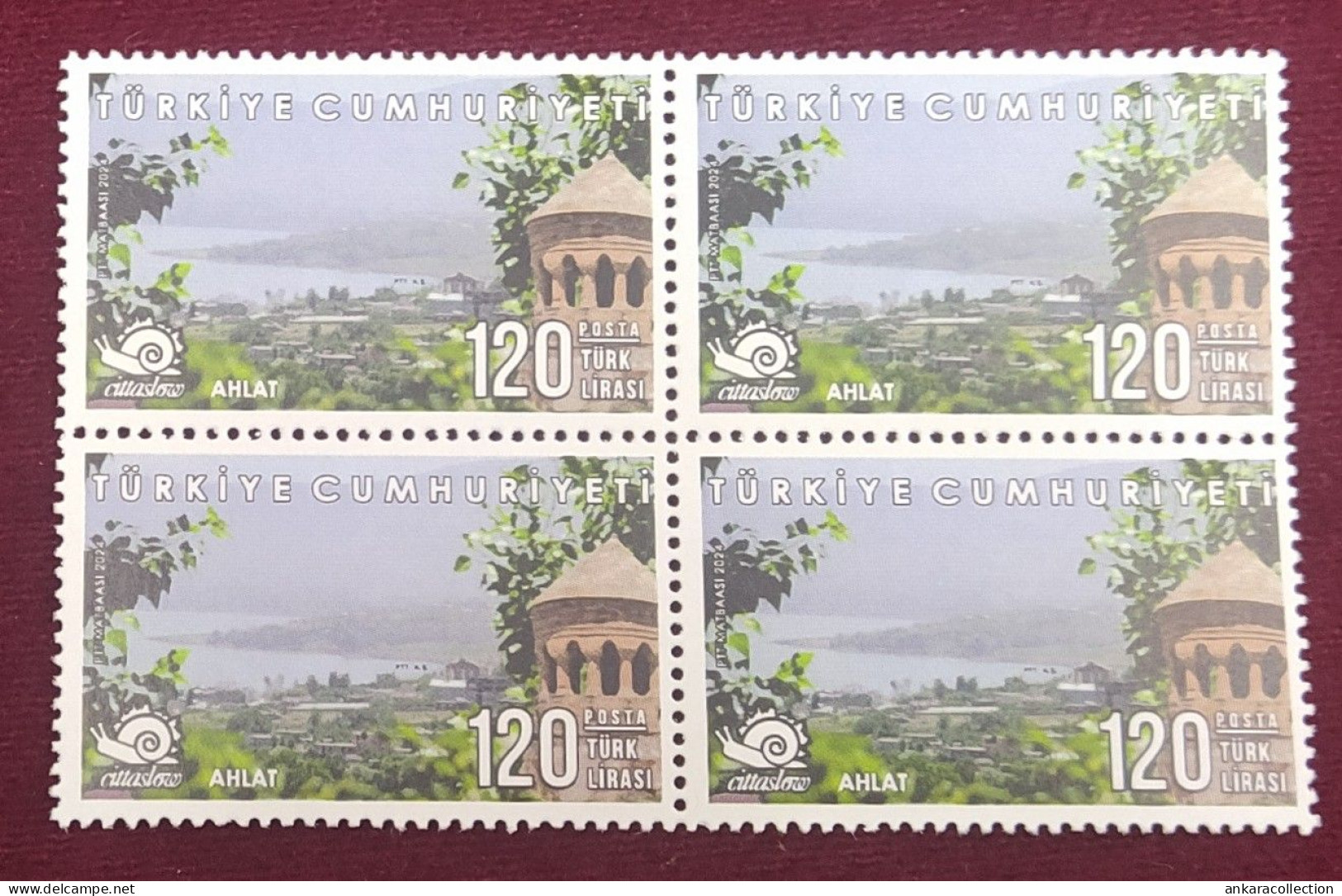 AC - TURKEY STAMP  THE  DEFINITIVE POSTAGE STAMP WITH THE THEME OF CITTASLOW-4 MNH  BLOCK OF FOUR 22 MARCH 2024 - Neufs