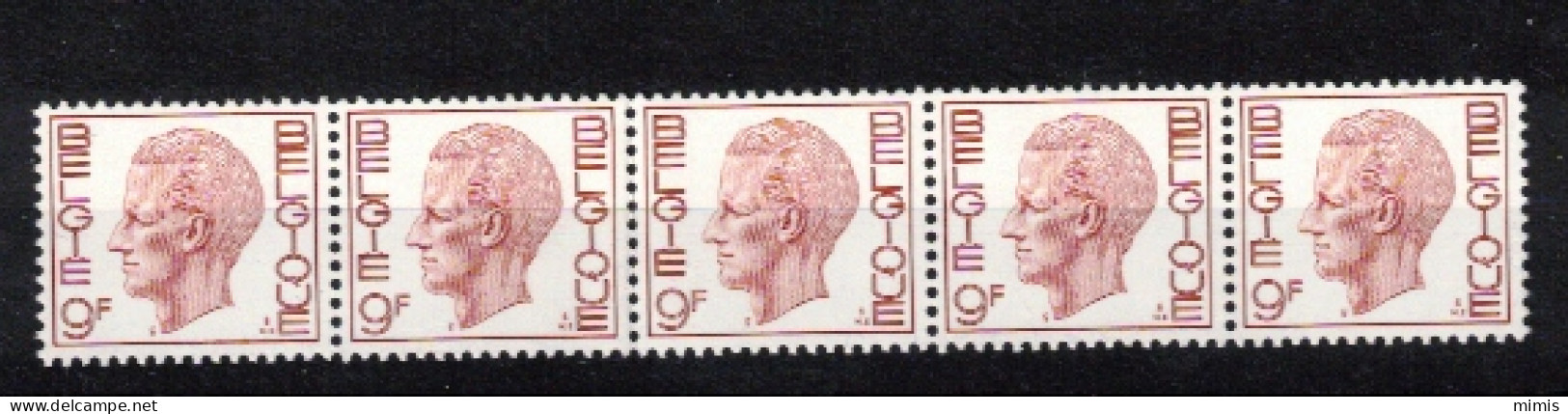 BELGIQUE        1980  R.70  Bande De 5 Avec N° 575  ** Sans Charnière - Francobolli In Bobina