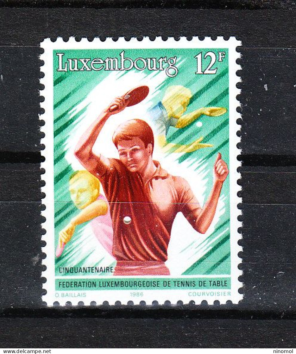 Lussemburgo  - 1986. Ping Pong Tennis Tavolo. Table Tennis. MNH - Table Tennis