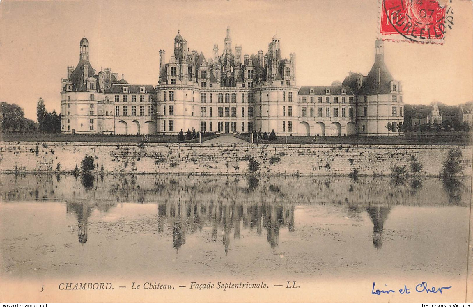 FRANCE - Chambord - Le Château - Façade Septentrionale - Carte Postale Ancienne - Chambord