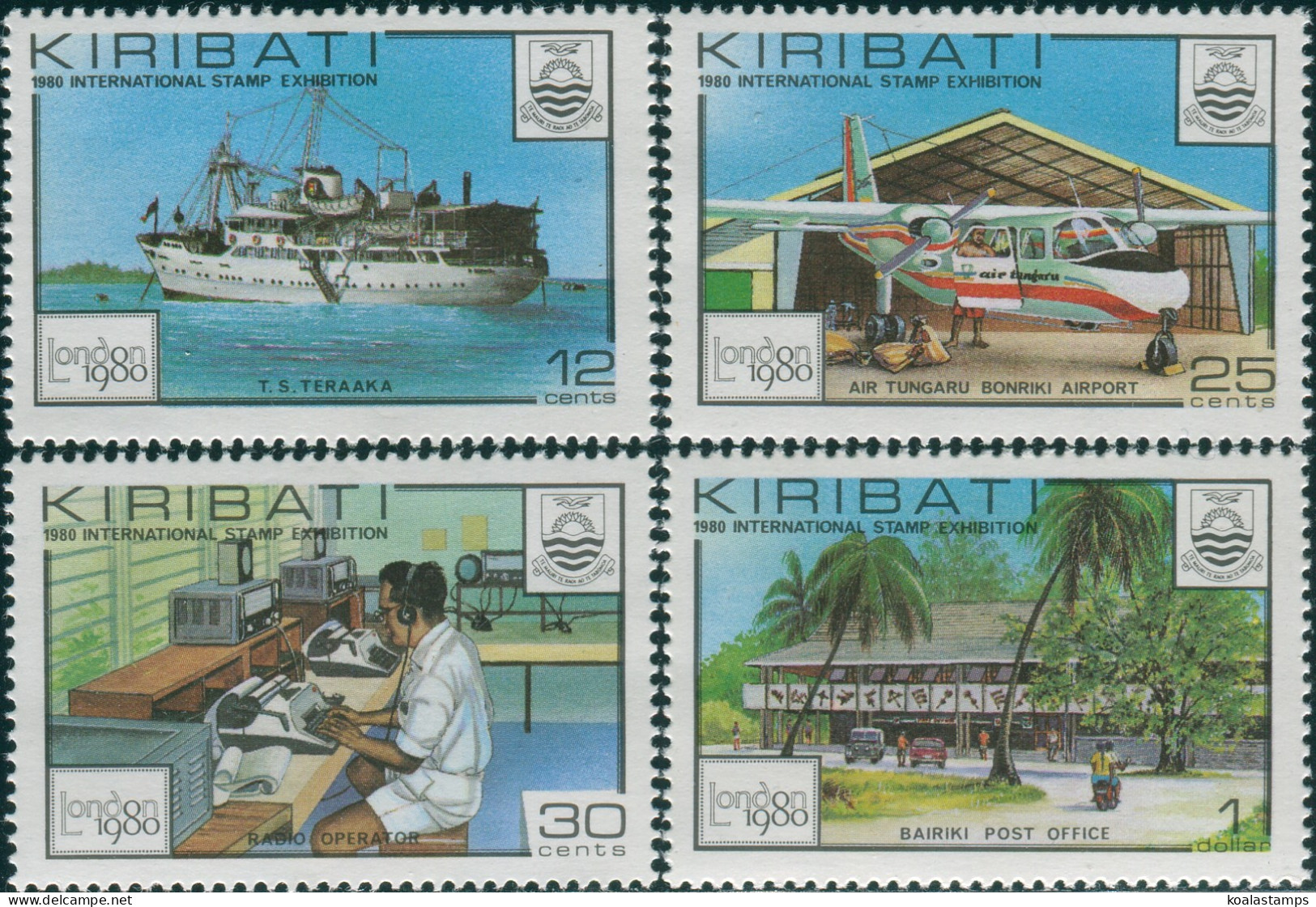 Kiribati 1980 SG112-115 Stamp Exhibition London Set MNH - Kiribati (1979-...)