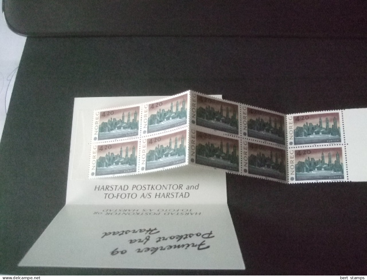 Noorwegen, Norge Norway, 1991, LOCAL BOOKLET, LH 2  Midnatsol TFDS No Logo, 10x4.20 Europe-stamp - Booklets
