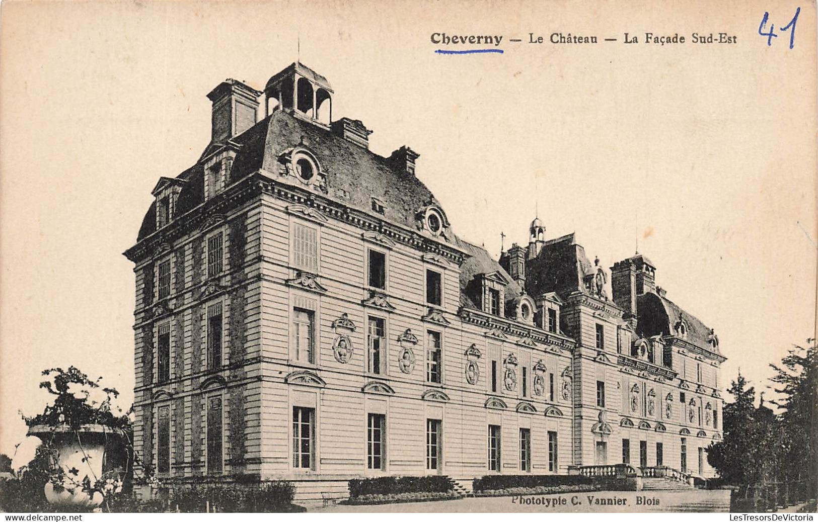 FRANCE - Cheverny - Le Château - La Façade Sud-Est - Carte Postale Ancienne - Cheverny