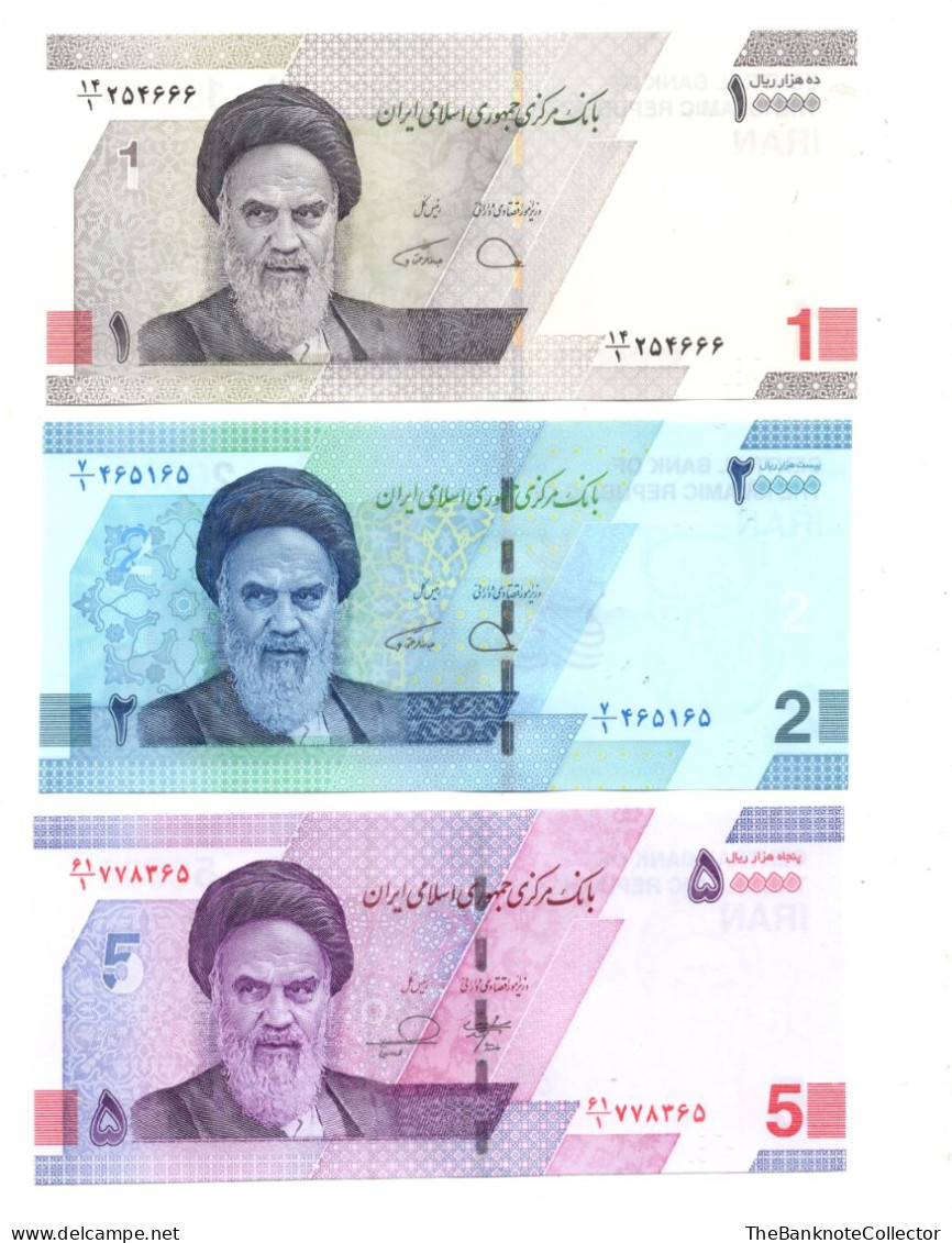 IRAN 1-2-5-10-50-100 TOMAN 2022 SET OF 6 PIECES UNCIRCULATED - Iran