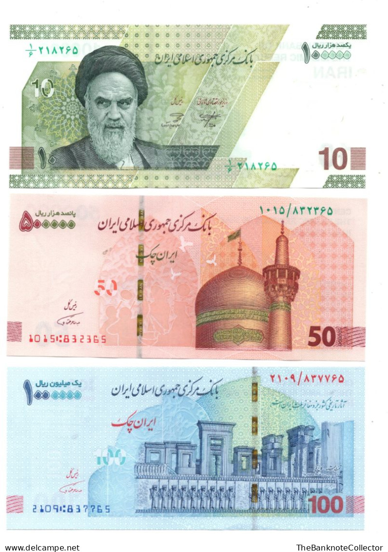 IRAN 1-2-5-10-50-100 TOMAN 2022 SET OF 6 PIECES UNCIRCULATED - Iran