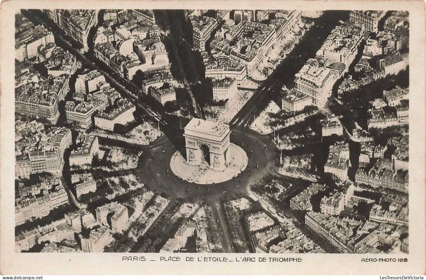 FRANCE - Paris - Vue  Générale De La Place De L'étoile - L'Arc De Triomphe - Carte Postale Ancienne - Arc De Triomphe