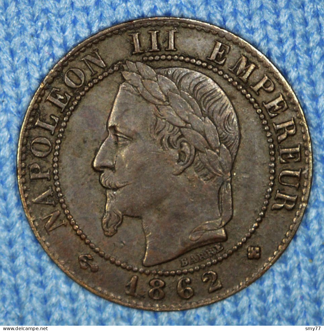 France • 1 Centime 1862 BB • Grand BB • Strasbourg • [24-234] - 1 Centime