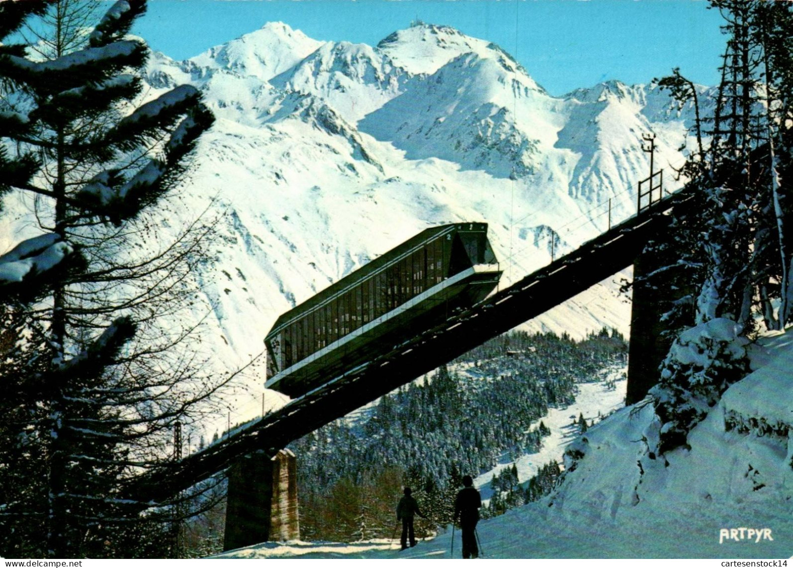 N°41715 Z -cpsm Barèges -le Funiculaire- - Funicular Railway