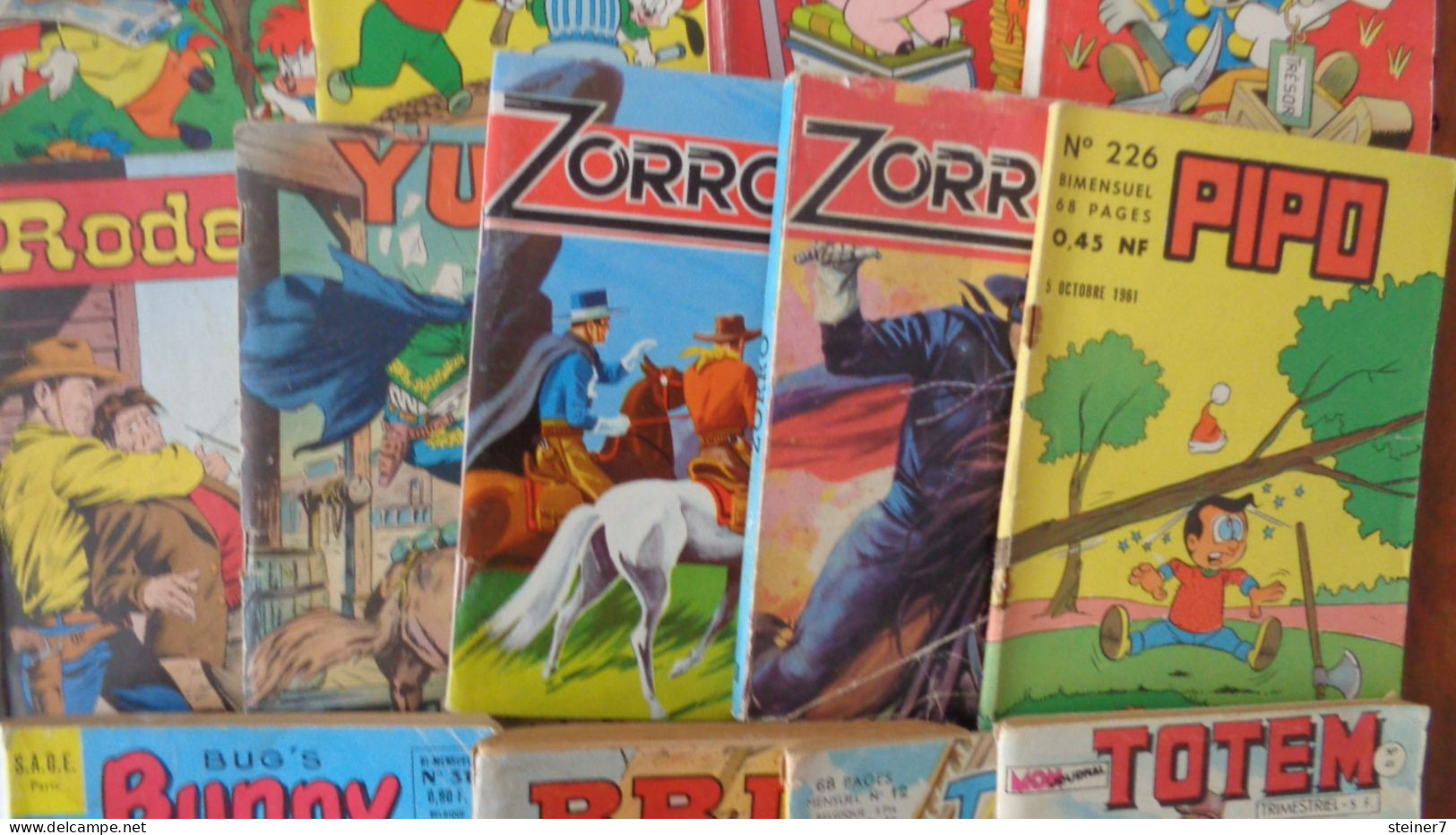 Lot De 13 Petites BD Anciennes (Zorro, Tex Bill....) - Paquete De Libros
