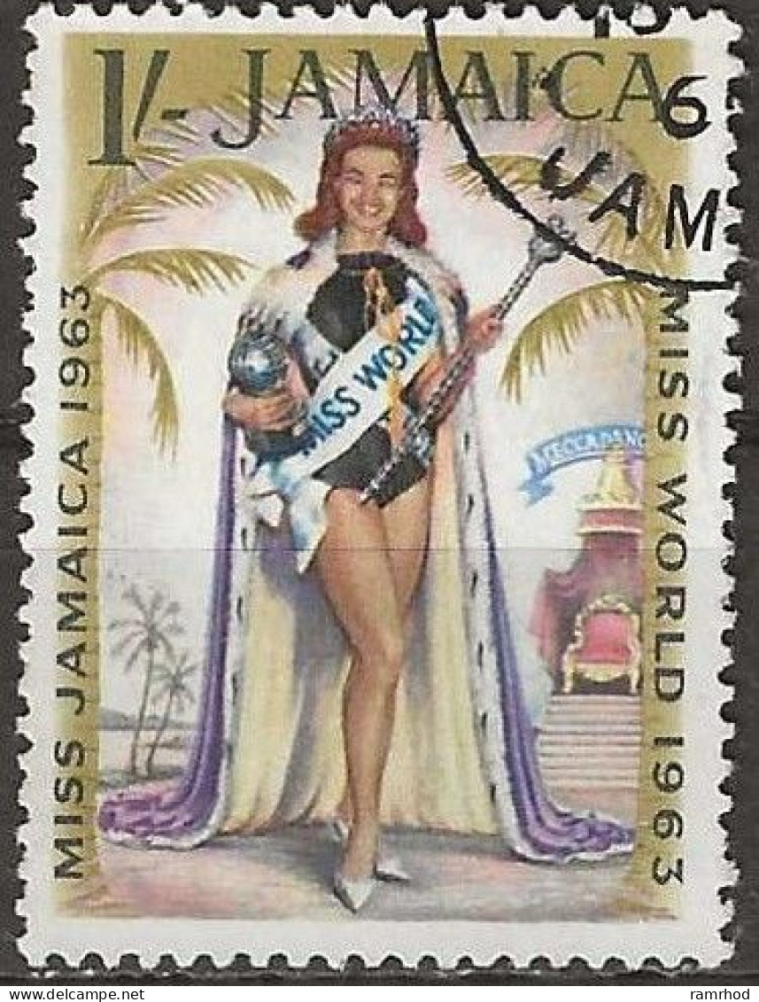 JAMAICA 1964 Miss World 1963 Commemoration - 1s Carole Joan Crawford (Miss World 1963) FU - Jamaica (1962-...)