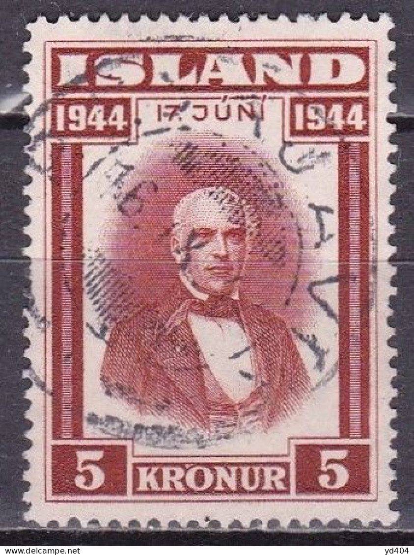 IS047A – ISLANDE – ICELAND – 1944 – PROCLAMATION OF THE REPUBLIC – SG # 269 USED 13 € - Gebruikt