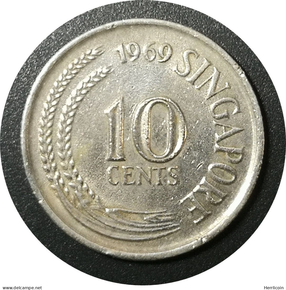 Monnaie Singapour - 1969 - 10 Cents Hippocampe - Singapur