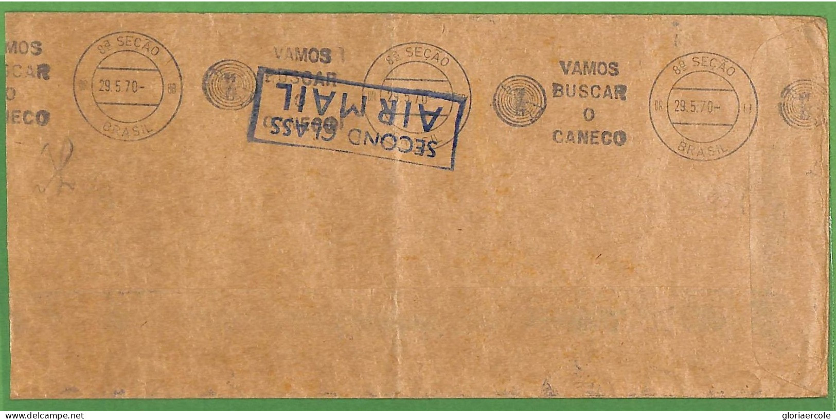 P1013 - BRAZIL - POSTAL HISTORY - FOOTBALL 1970 Postmark On COOK Is. Cover 1970 - 1970 – Mexico