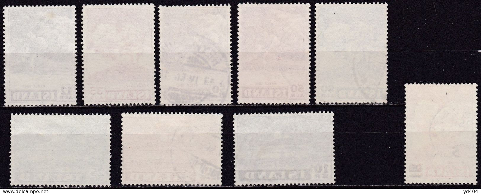 IS048 – ISLANDE – ICELAND – 1948-54 – ERUPTION OF HEKLA VOLCANO – MI # 247/53 - 283 USED 7 € - Used Stamps