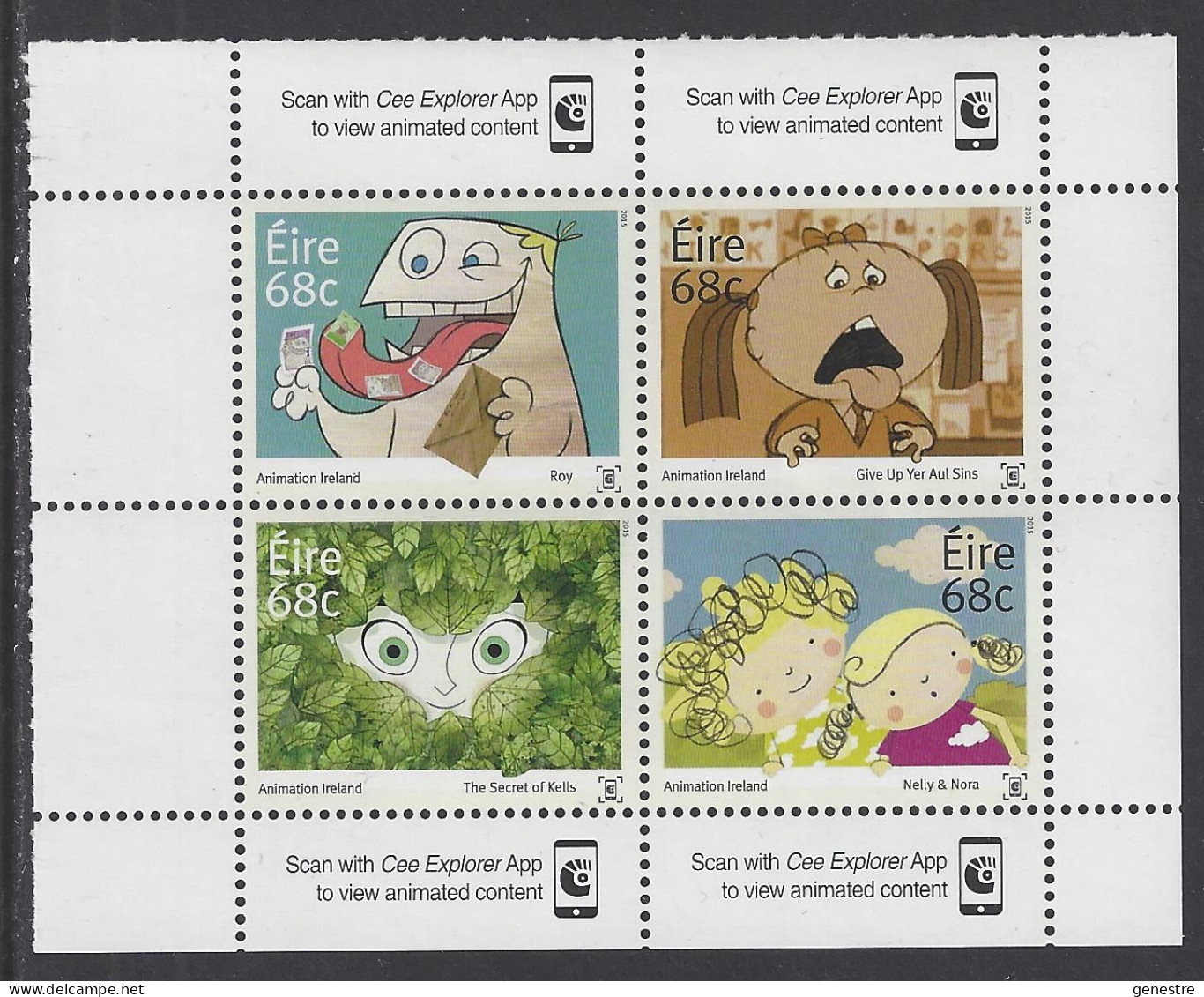 Irlande / Eire 2015 - "Animation Ireland" - Blocks & Sheetlets