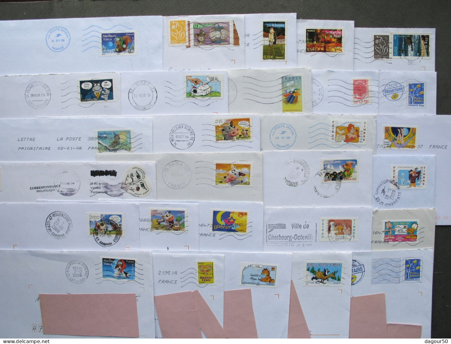 Lot De 160 Lettres De France Affranchies Années 2007/2014 - Briefe U. Dokumente