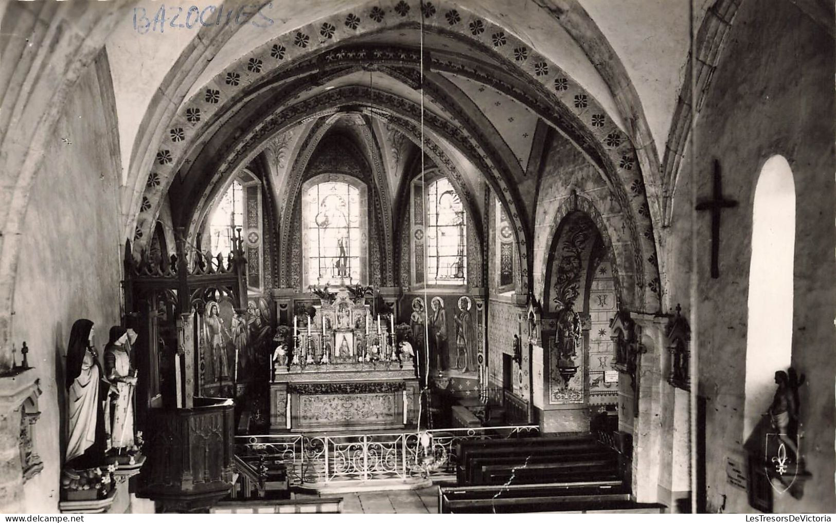FRANCE - Bazoches Du Morvan - Intérieur De L'église - Carte Postale - Bazoches