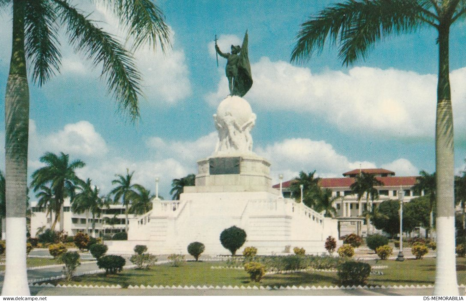 Panama - Panama City , Statue Of Vasco Nunez De Balboa Old Postcard - Panama