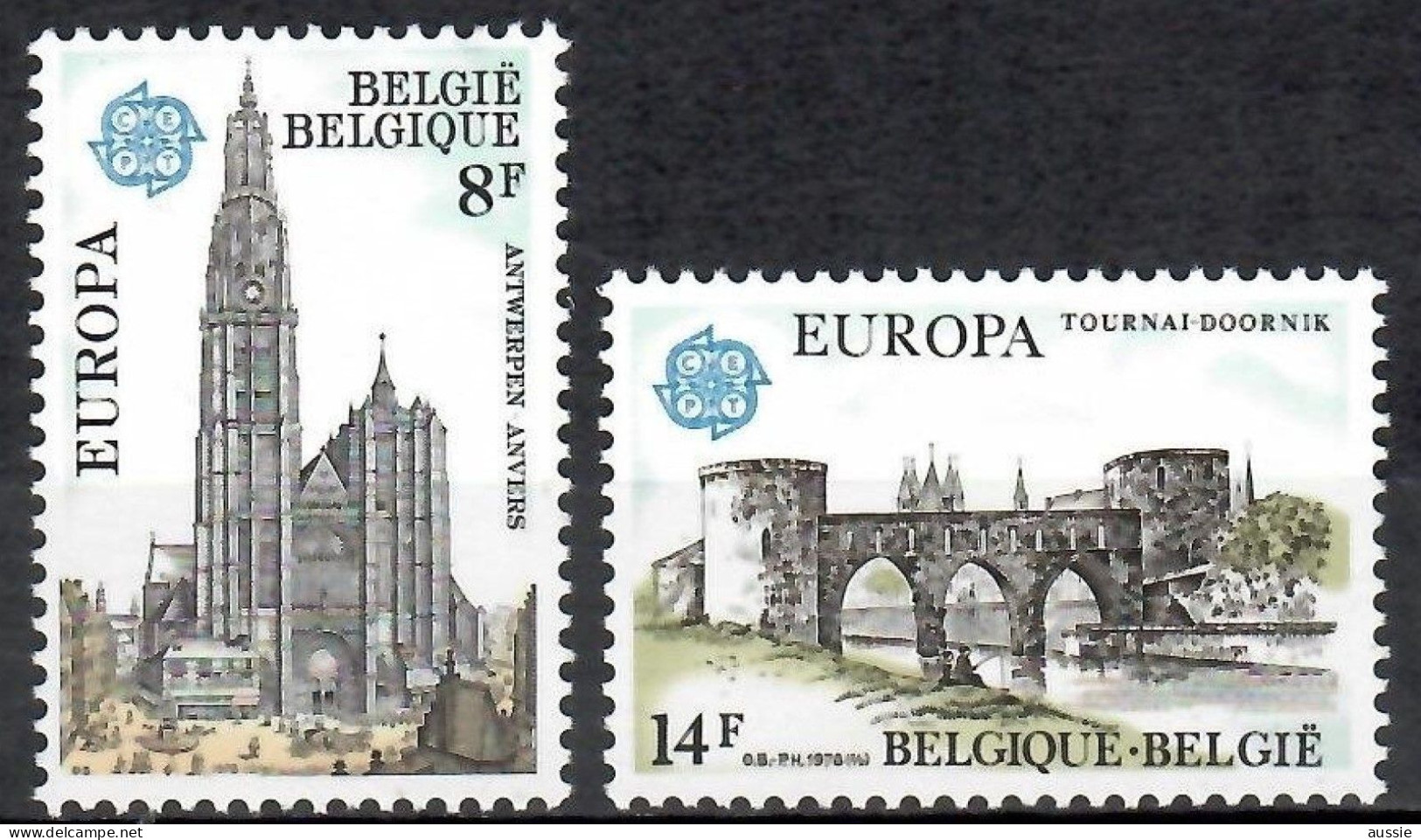 Cept 1978 Belgie Belgique OCBn° 1891-1892 *** MNH Cote 3 € Architecture - 1978