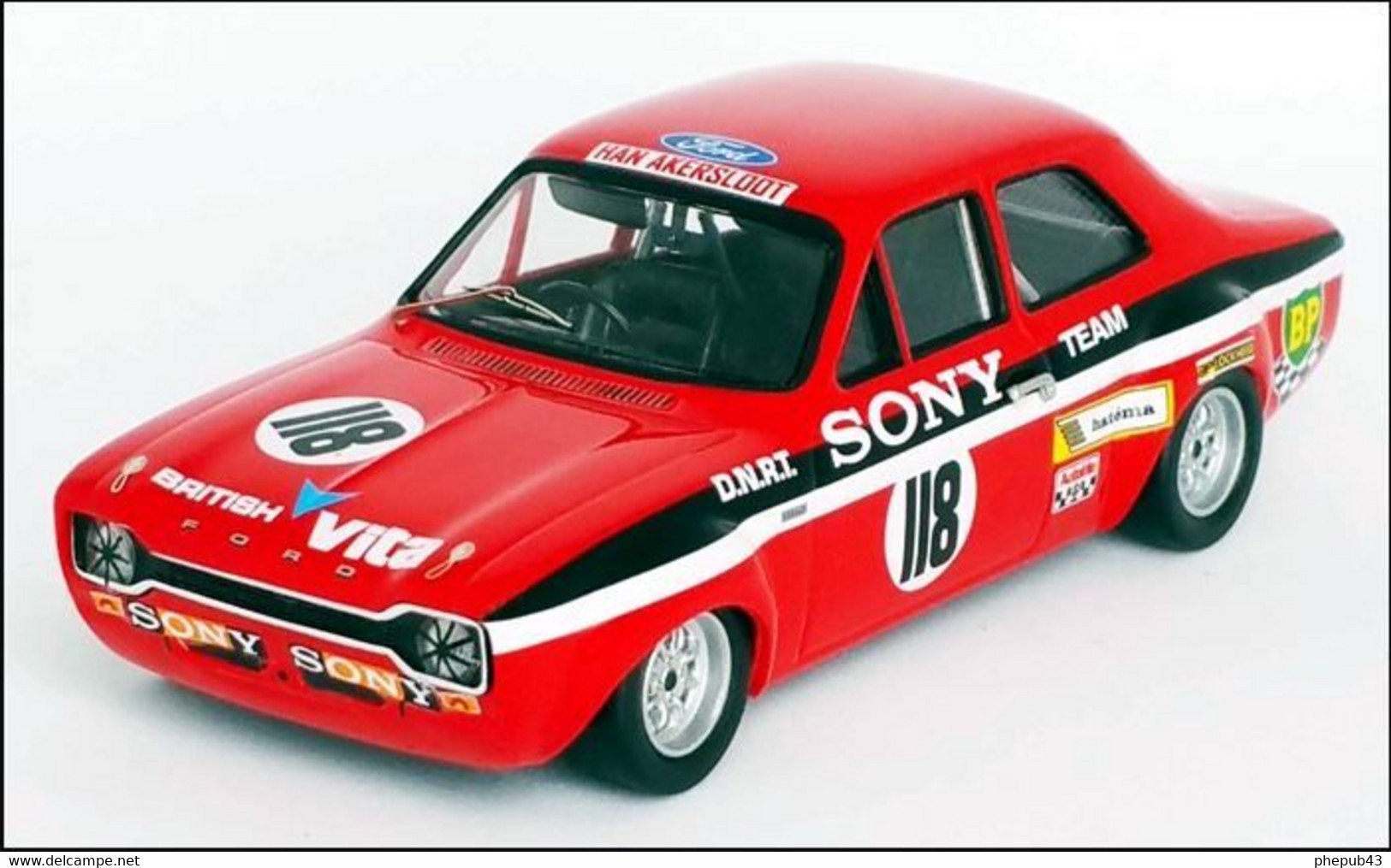 Ford Escort MK I - Sony - Yvette Fontaine - Coupes Benelux Zandvoort 1971 #118 - Troféu - Trofeu