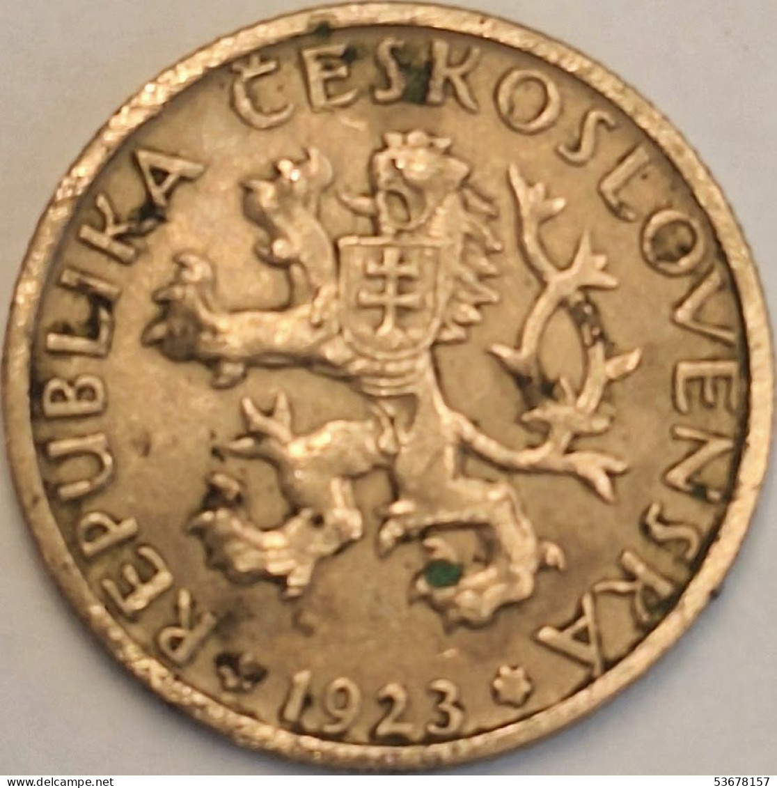 Czechoslovakia - Koruna 1923, KM# 4 (#3673) - Tchécoslovaquie