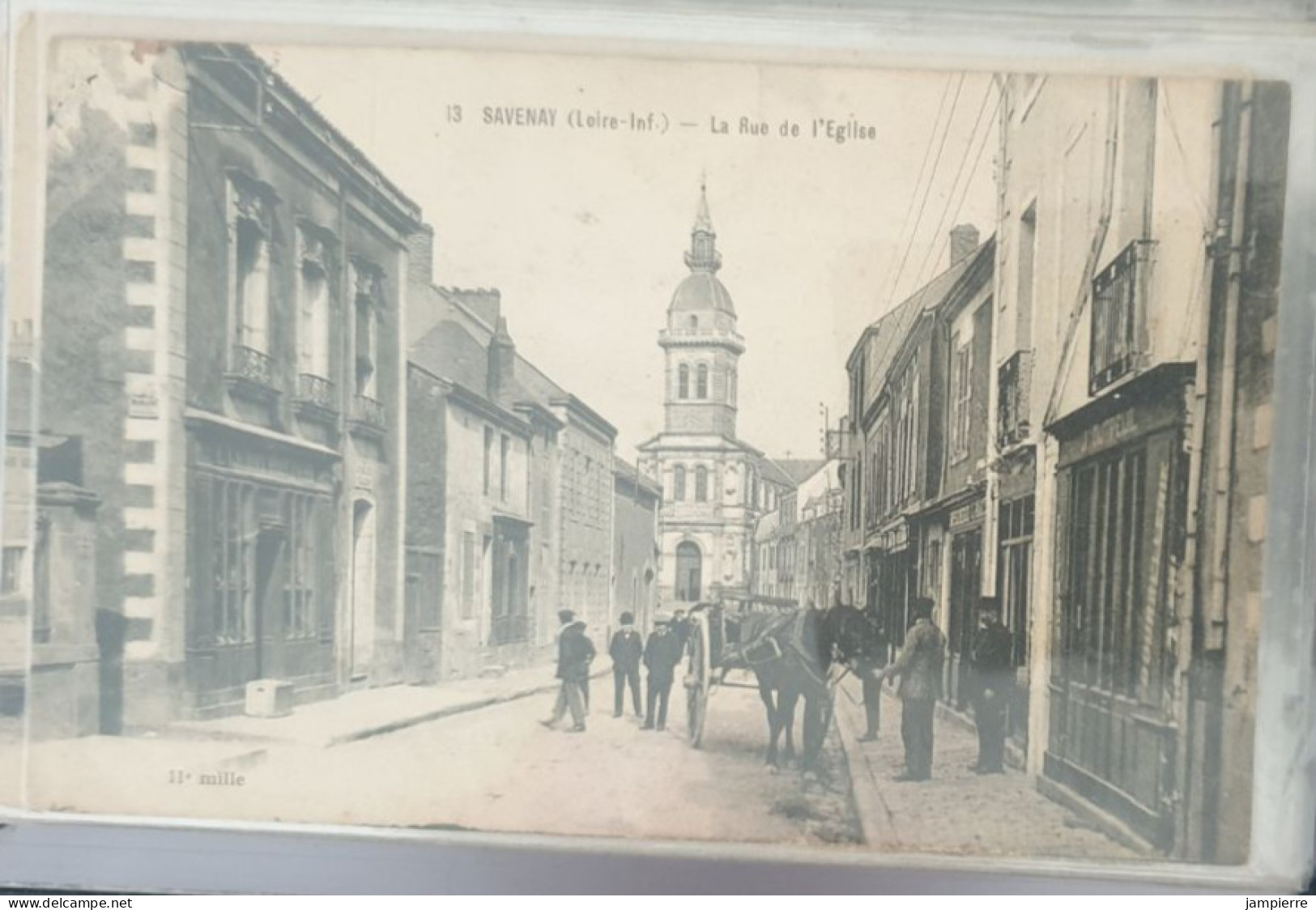 13 Savenay (Loire-Inf.) - La Rue De L'Eglise - Savenay