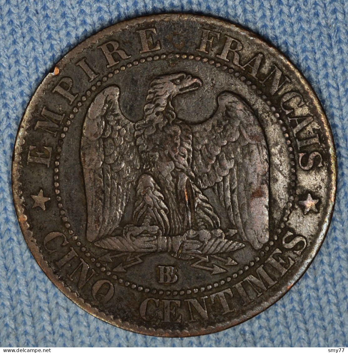 France • 5 Centimes 1854 BB •  Grande Abeille • ►R1◄ • Strasbourg • [24-242] - 5 Centimes