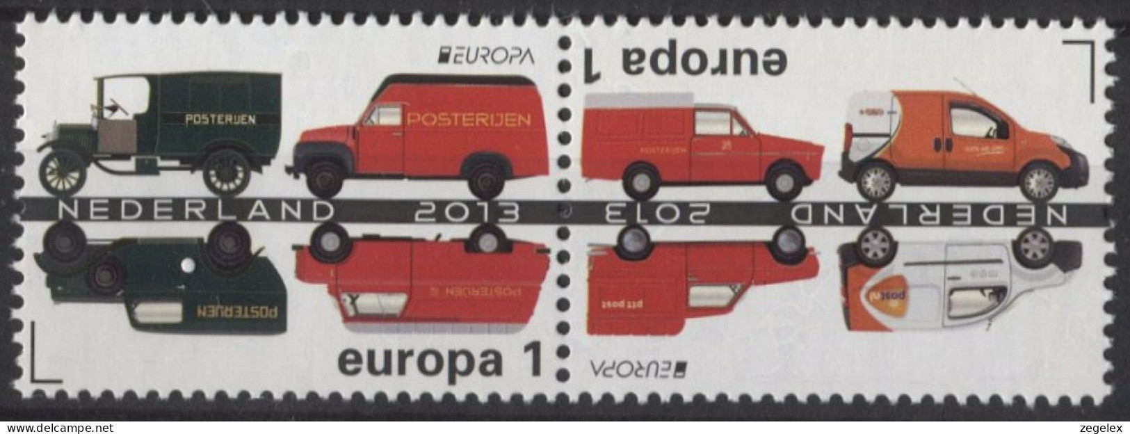 2013 Postauto's Priority NVPH 3055/3056 MNH/**/postfris - Unused Stamps