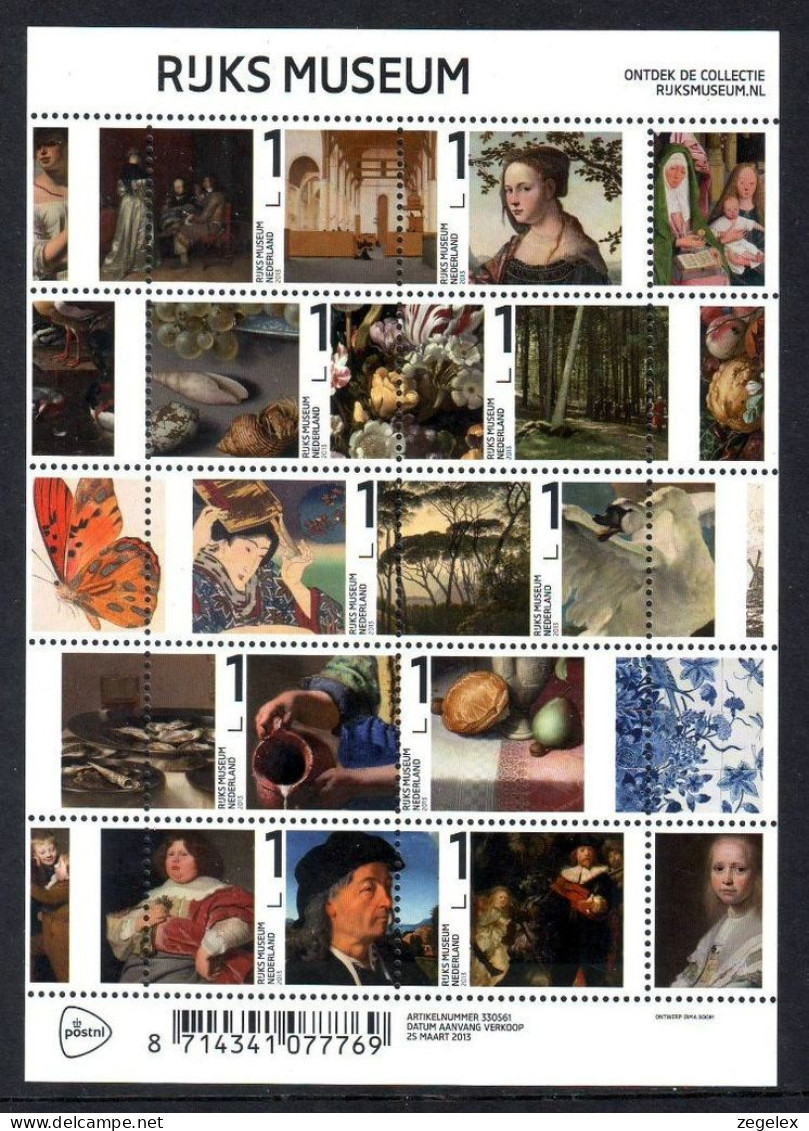 2013 Rijksmuseum NVPH V3038-3047 MNH/**/postfris - Neufs