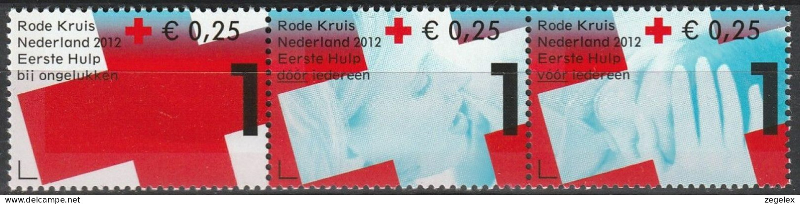 2012 Rode Kruis - Red Cross NVPH 2902a+b+c  MNH/**/postfris - Ongebruikt