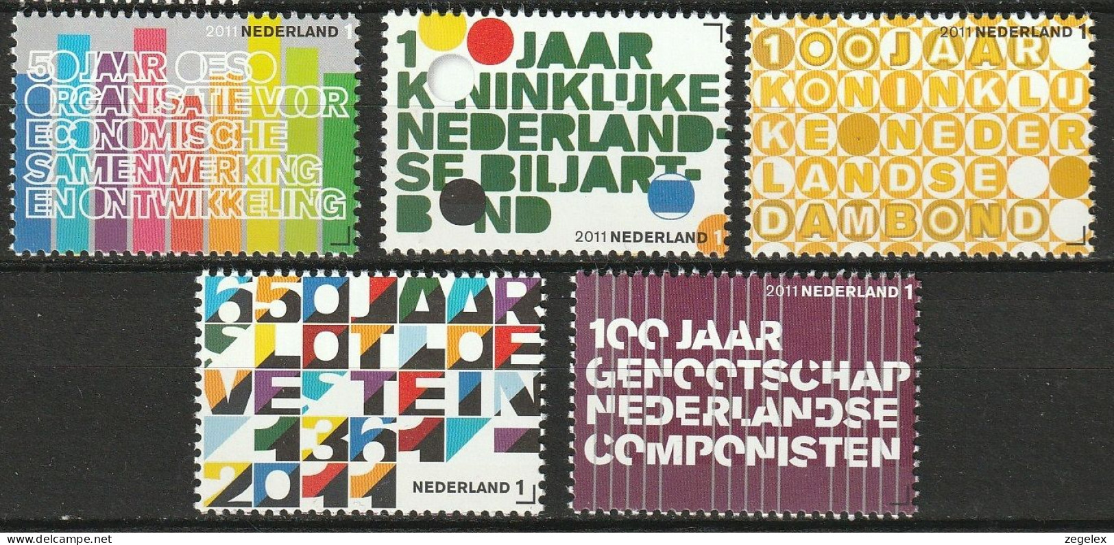 2011 Jubileumzegels - NVPH 2816/2820 MNH/**/postfris - Neufs